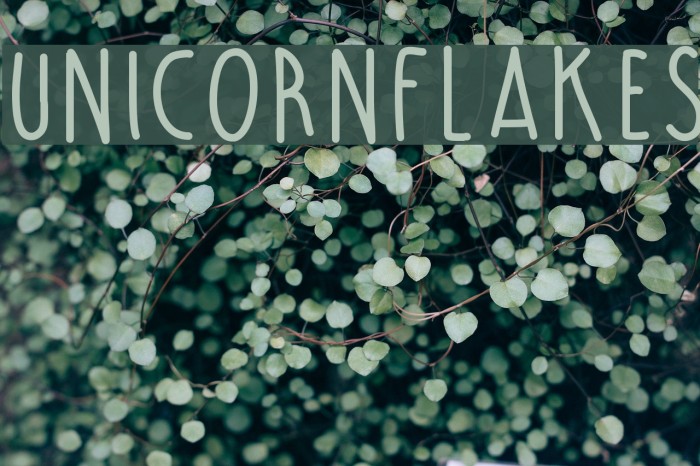 UnicornFlakes Polices examples