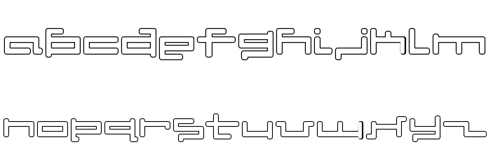 V5 Cuadra2 Outline Schriftart Groß