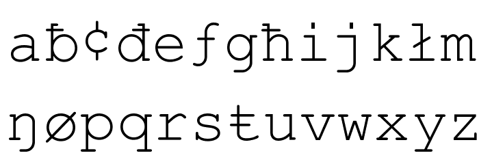 Vandaloop 字体 小写