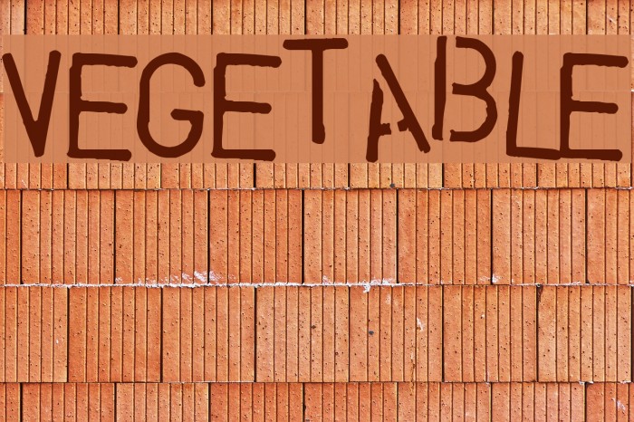 Vegetable Шрифта examples