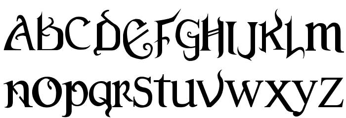 Versal Gothic 字体 大写