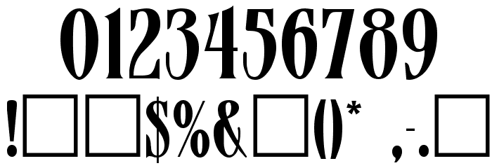 Verve フォント その他の文字