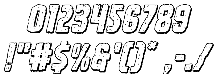 Vicious Hunger 3D Italic Fuentes OTROS CHARS