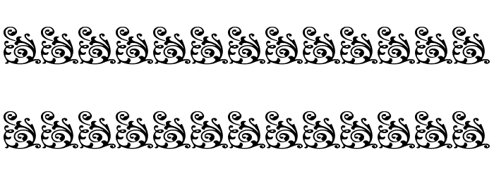 Vintage Decorative Corners 12 Fonte MAIÚSCULAS