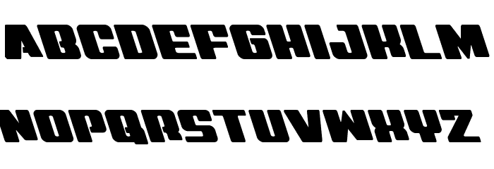 Virgin Hybrid Leftalic Schriftart Kleinbuchstaben