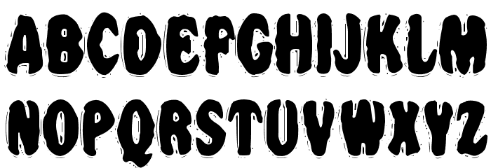 VTC NightOfTheDrippyBentCaps Schriftart Groß