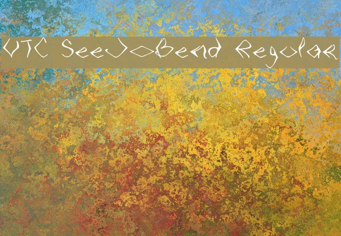 VTC SeeJoBend Regular Schriftart examples