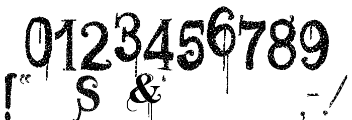 VTKS GENERAL USE Font Alte caractere