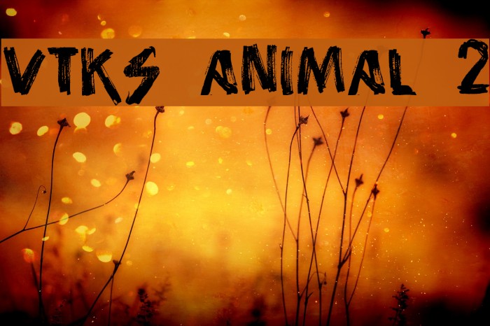 vtks animal 2 फ़ॉन्ट examples