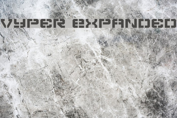 Vyper Expanded 字体 examples