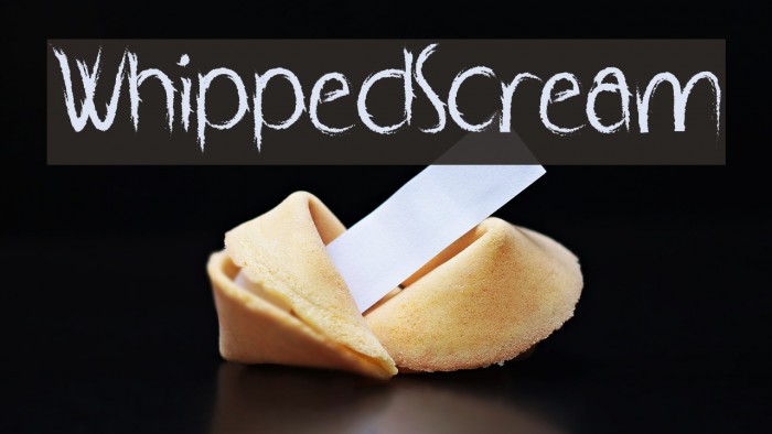 WhippedScream フォント examples