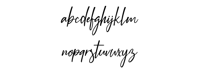 White Pen Font Litere mici