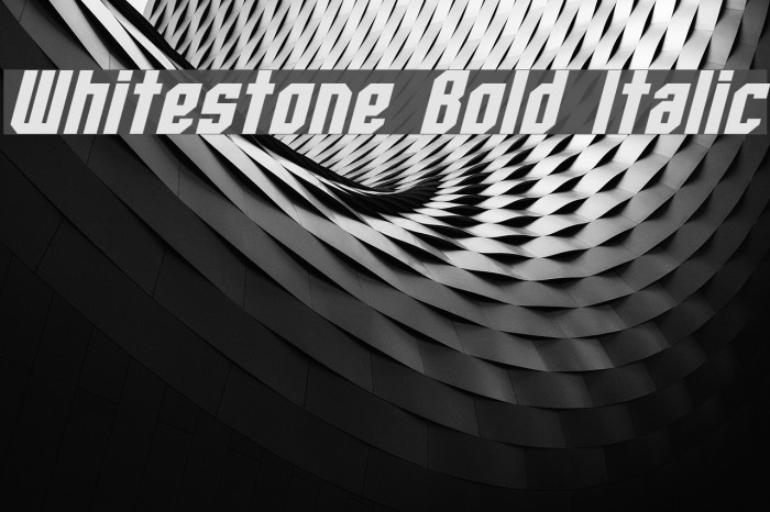Whitestone Bold Italic لخطوط تنزيل examples