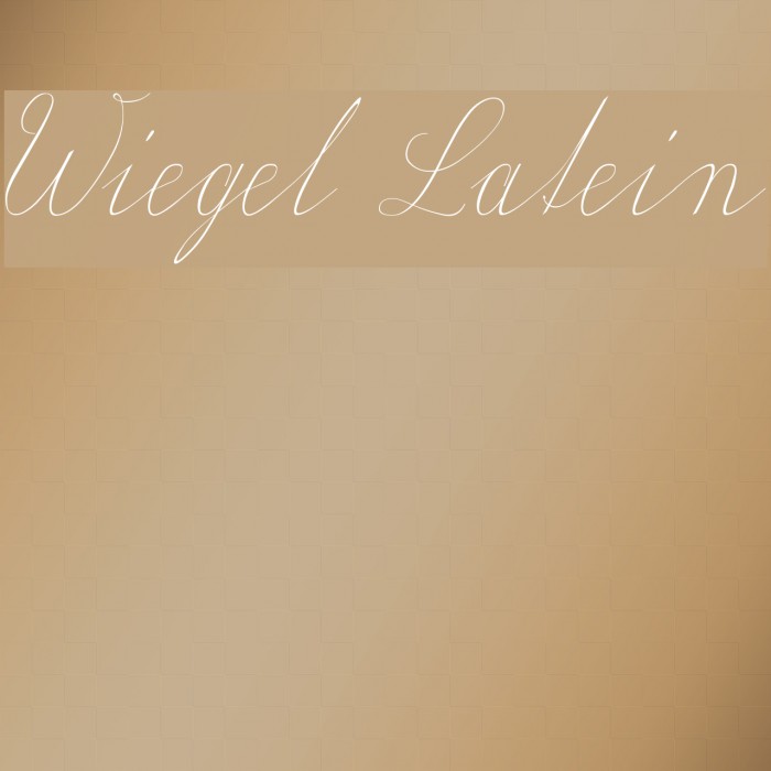 Wiegel Latein फ़ॉन्ट examples