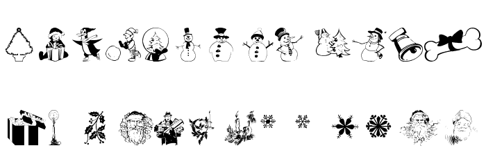 wmchristmas3 لخطوط تنزيل الأحرف الكبيرة