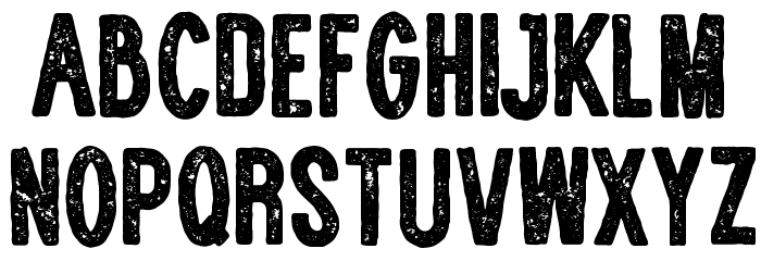 WOLF GANG ROUGH VINTAGE BOLD Font Litere mari