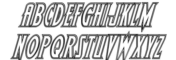Wolf's Bane Engraved Italic Polices MAJUSCULES
