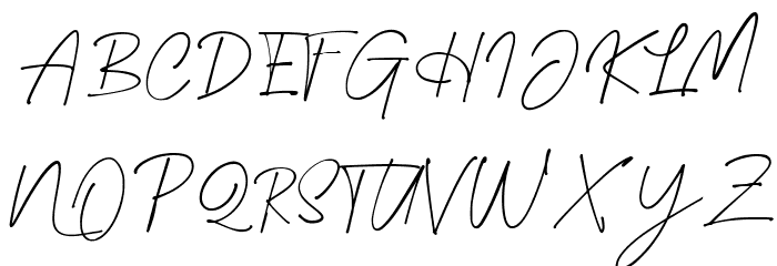 Wonderful Melanesia Signature Schriftart Groß