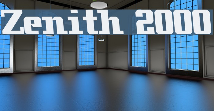 Zenith 2000 字体 examples