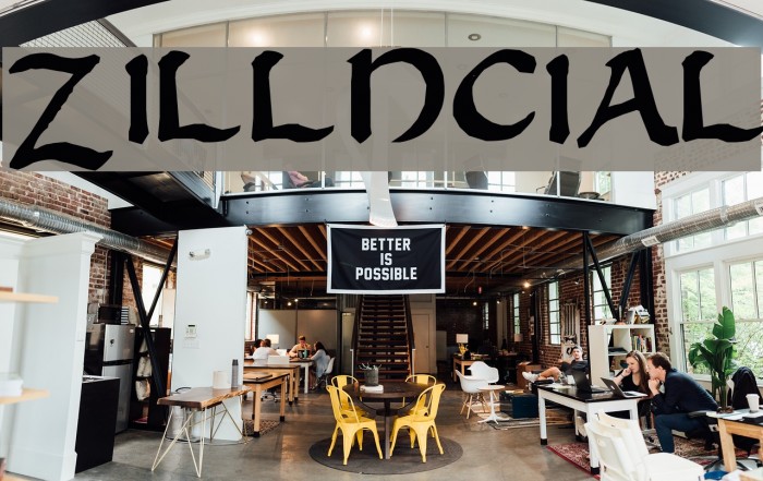 Zilluncial Font examples