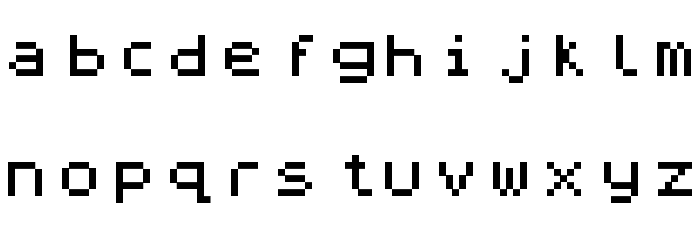 ZX Spectrum Font LOWERCASE